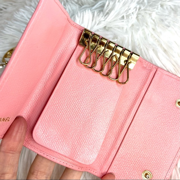 Chanel 6 key holder key Cles wallet with bag charm keychain - Picture 2 of 14